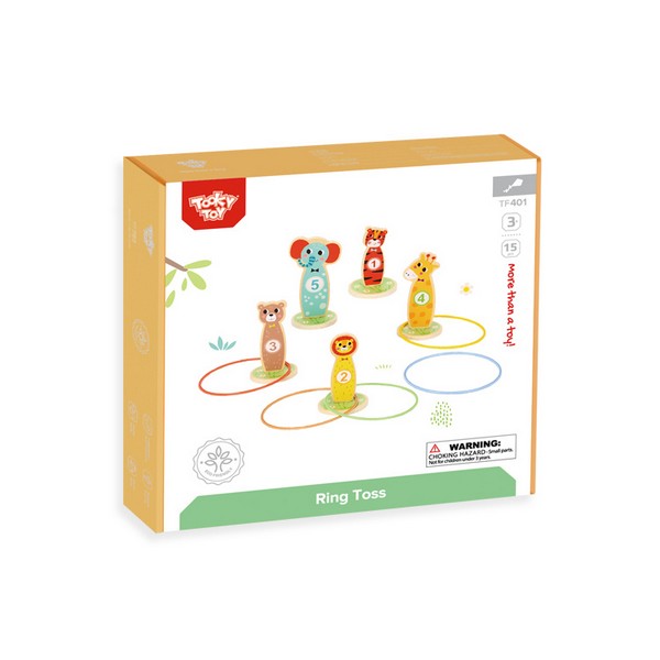 Продукт Tooky toy - Дървена игра с рингове - 0 - BG Hlapeta