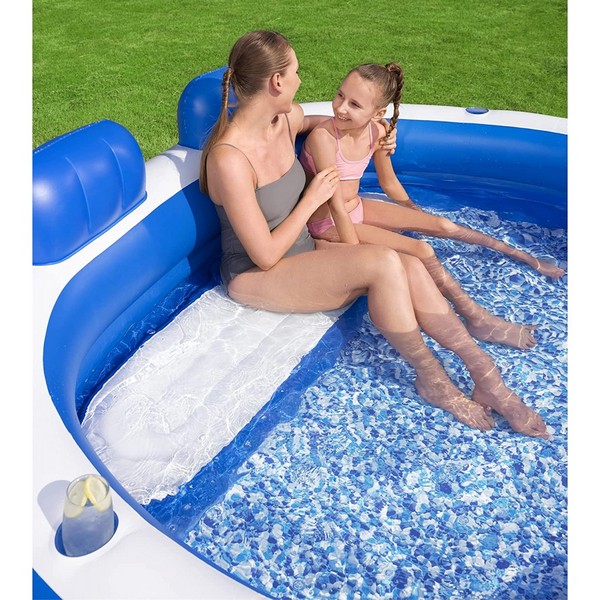 Продукт Bestway - Надуваем басейн със седалка и възглавници 231х219х79см - 0 - BG Hlapeta