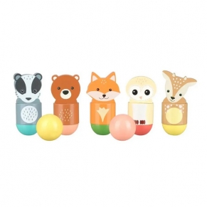 Orange tree toys Woodland Animals - Дървен Боулинг с животни