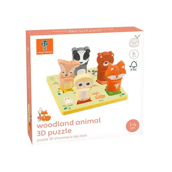 Продукт Orange tree toys Woodland Animals - 3D Пъзел с животни - 0 - BG Hlapeta