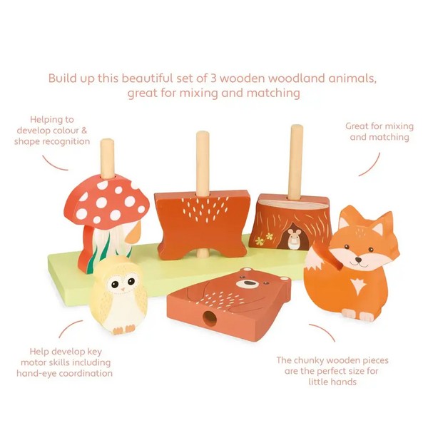 Продукт Orange tree toys Woodland Animals - Пъзел низанка с животни - 0 - BG Hlapeta