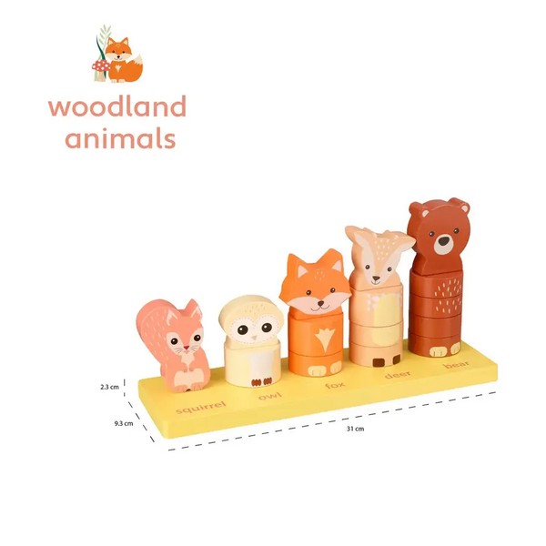 Продукт Orange tree toys Woodland Animals - Низанка за броене с животни - 0 - BG Hlapeta