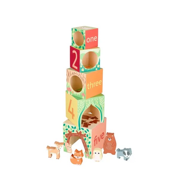 Продукт Orange tree toys Woodland Animals - Дървени Кубчета за подреждане - 0 - BG Hlapeta