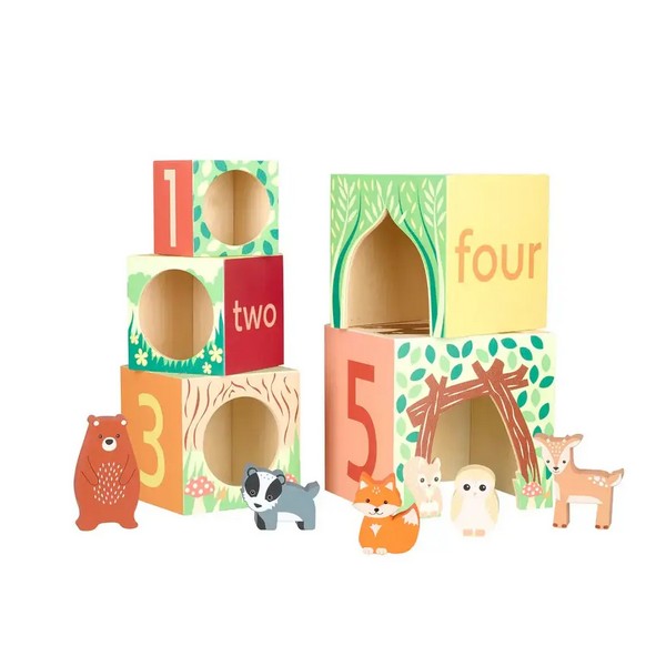 Продукт Orange tree toys Woodland Animals - Дървени Кубчета за подреждане - 0 - BG Hlapeta