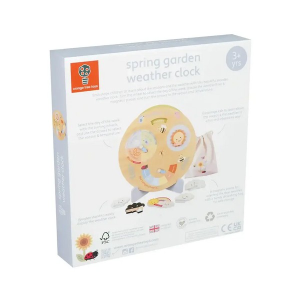 Продукт Orange tree toys Spring Garden - Обучителен часовник за времето - 0 - BG Hlapeta