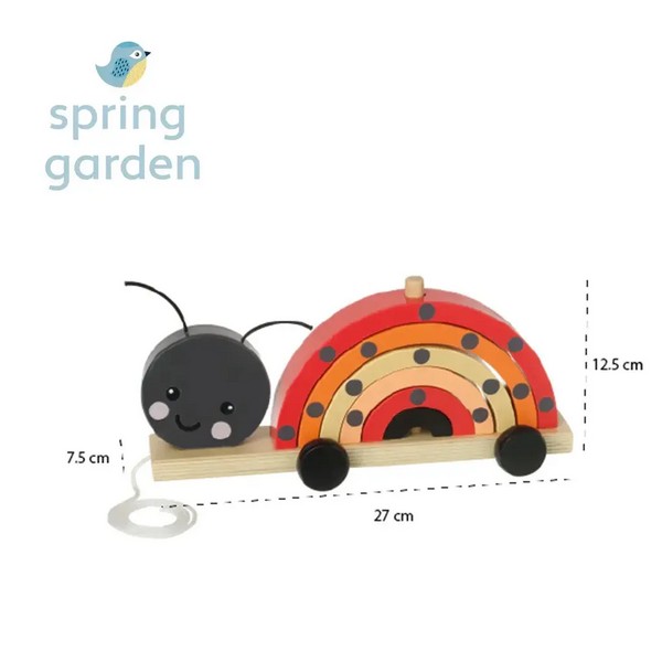 Продукт Orange tree toys Spring Garden Калинка - Играчка за дърпане и нанизване - 0 - BG Hlapeta