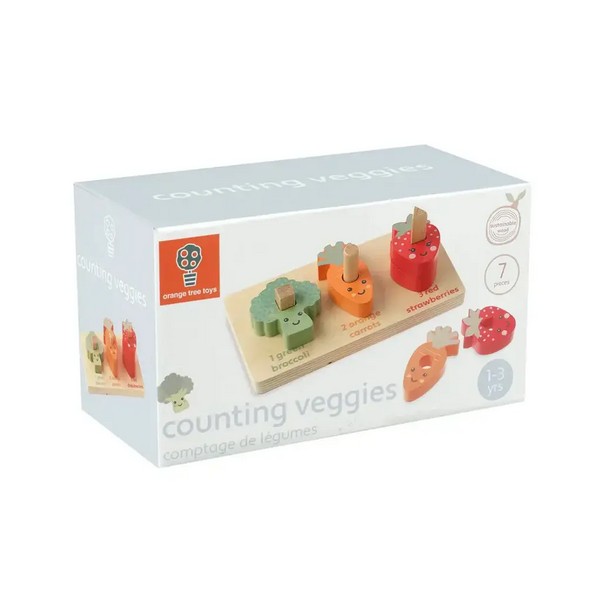Продукт Orange tree toys Spring Garden броене на зеленчуци - Дървен пъзел - 0 - BG Hlapeta