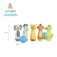 Продукт Orange tree toys Jungle Animals - Дървен Боулинг със 7 части - 3 - BG Hlapeta