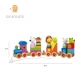 Продукт Orange tree toys Animals - Голям дървен влак, пъзел и сортер - 3 - BG Hlapeta
