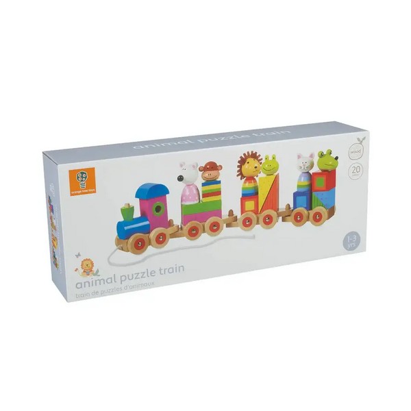 Продукт Orange tree toys Animals - Голям дървен влак, пъзел и сортер - 0 - BG Hlapeta