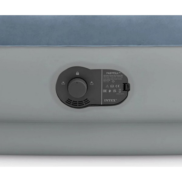 Продукт INTEX Twin Dura-Beam Plus Mid-Rise Comfort - Надуваем матрак с вградена USB помпа, 99 х 191 х 36 см - 0 - BG Hlapeta