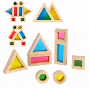 Tooky Toy Дъга - Монтесори сензорни кубчета