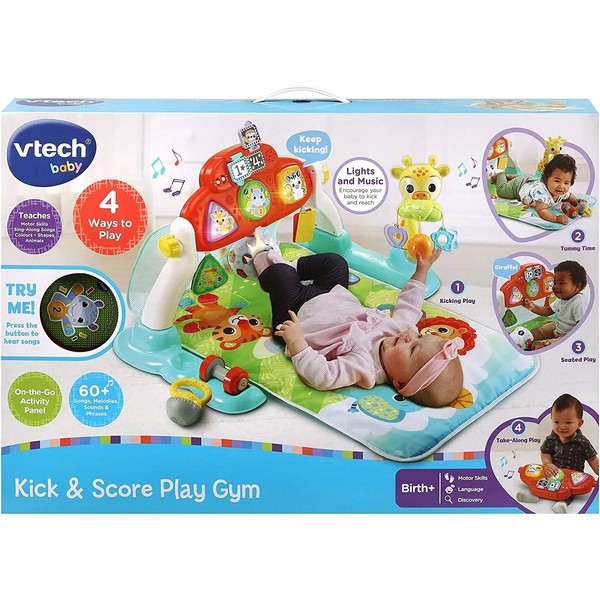 Продукт Vtech Kick and Score Play Gym - Бебешка активна гимнастика, 40 x 61 x 10 см - 0 - BG Hlapeta