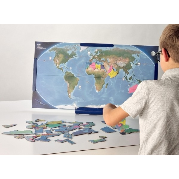 Продукт Buki France - Магнитна карта на света - Образователен комплект, 70 х 38 см, 146 части - 0 - BG Hlapeta