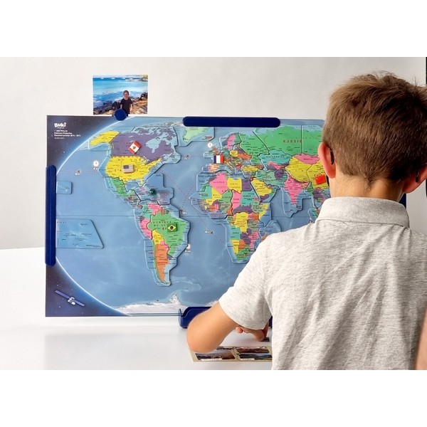 Продукт Buki France - Магнитна карта на света - Образователен комплект, 70 х 38 см, 146 части - 0 - BG Hlapeta