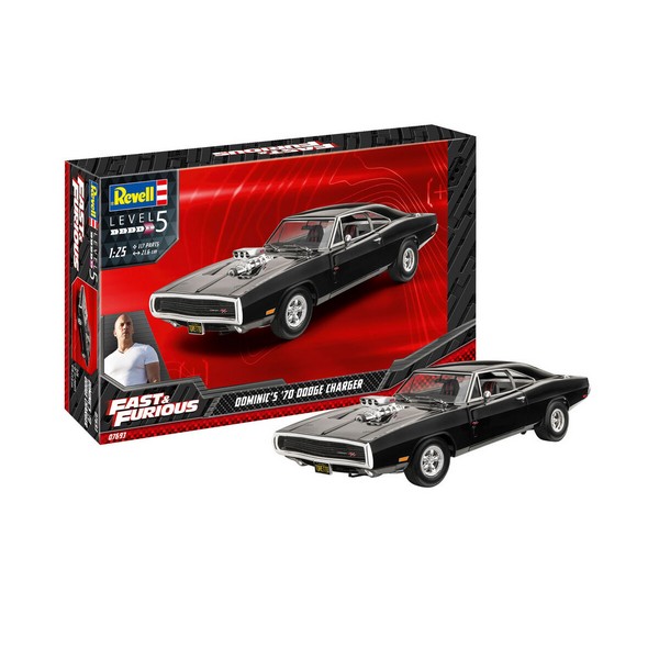 Продукт Revell Бързи и яростни, Dodge Charger 1970 - Сглобяем модел, 117 части - 0 - BG Hlapeta