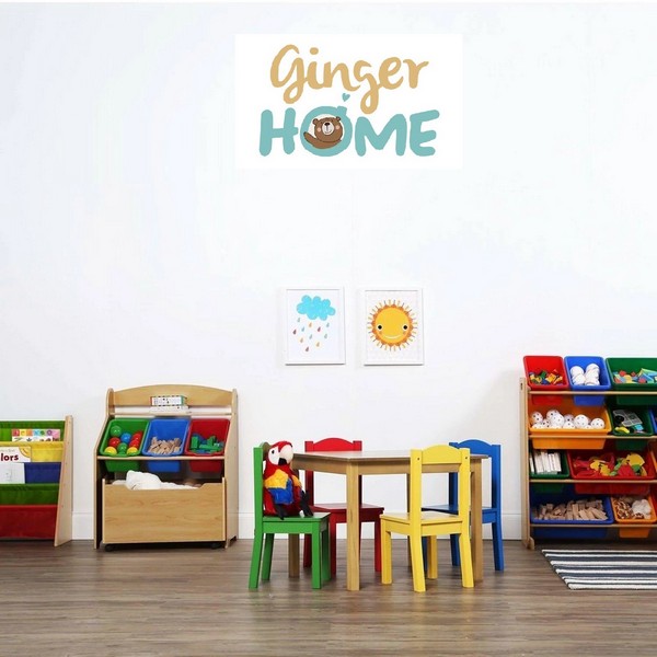 Продукт Ginger Home COLORS - Детска Етажерка за Книги и Играчки, Органайзер за Съхранение, Секция, Библиотека за Детска Стая - 0 - BG Hlapeta