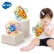 HOLA Цветни рингове с мъниста - Силиконова бебешка гризалка