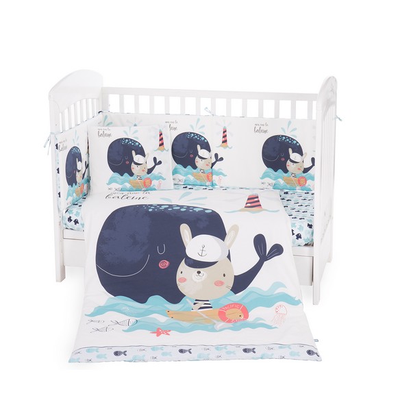 Продукт Kikkaboo Happy Sailor - Бебешки спален комплект 6 части 70/140 - 0 - BG Hlapeta
