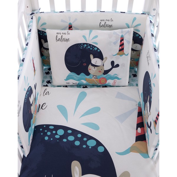 Продукт Kikkaboo Happy Sailor - Бебешки спален комплект 6 части 70/140 - 0 - BG Hlapeta