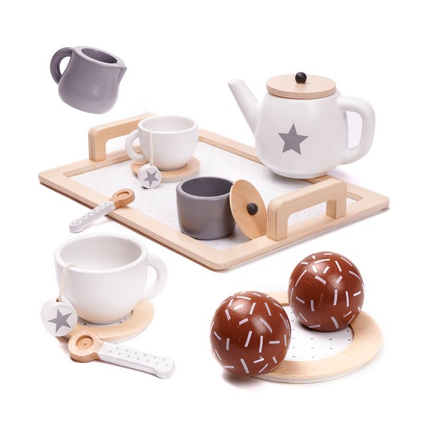 Продукт Ginger Home - Детски Дървен Комплект за Чай и Кафе с Аксесоари - 0 - BG Hlapeta