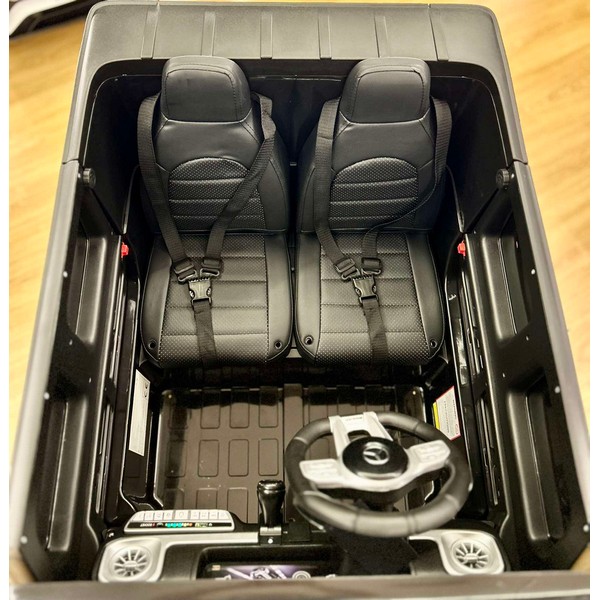 Продукт Двуместен акумулаторен джип MERCEDES AMG G63 SUV 12V, с меки гуми,амортисьори и кожени седалки - 0 - BG Hlapeta