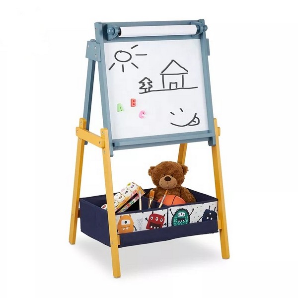 Продукт Ginger home GHOST - Детска Дървена Дъска с Магнити на Стойка, за Учене, Рисуване и Съхранение - 0 - BG Hlapeta