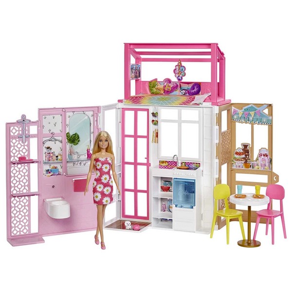 Продукт Кукла Barbie - Комплект ваканционна къща с кукла - 0 - BG Hlapeta