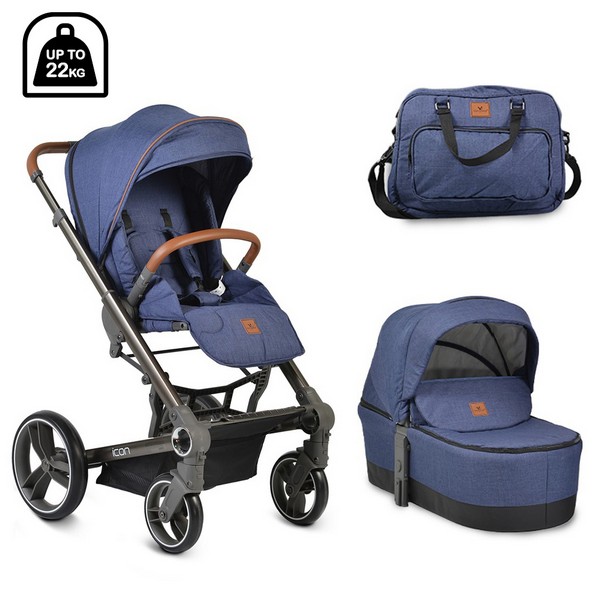 Продукт Cangaroo Icon 2в1 - Комбинирана детска количка - 0 - BG Hlapeta