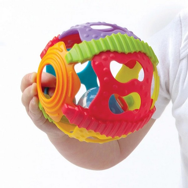 Продукт Playgro Shake Rattle and Roll Ball - Разноцветна Топка Дрънкалка, 6м+ - 0 - BG Hlapeta