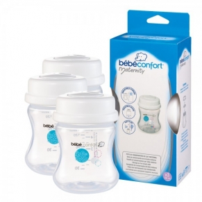 Bebe Confort - 3 броя бебешки бутилки за съхранение на кърма