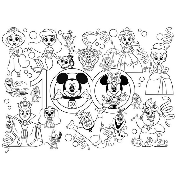 Продукт Lisciani MAXI FLOOR Disney 100 - Детски пъзел 24 части - 0 - BG Hlapeta