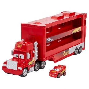 Mattel Cars, Mack Mini Racers Hauler - Детски камион с количка