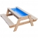 Classic world - Детски дървен комплект маса с пейка за игра с пясък и вода 3