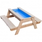 Продукт Classic world - Детски дървен комплект маса с пейка за игра с пясък и вода - 1 - BG Hlapeta
