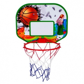 GT - Баскетболно табло за стена с топка и помпа, многоцветно