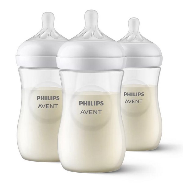 Продукт Philips AVENT Natural Response  Поток 3, 1м+- Комплект 3 бр. шишета 260 мл за хранене с биберон без протичане Natural Response  - 0 - BG Hlapeta
