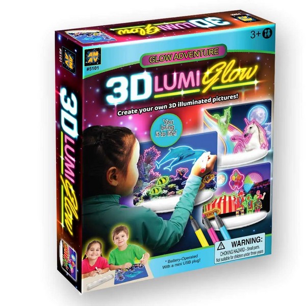 Продукт AM-AV 3D Lumi Glow - Светеща Дъска за Рисуване - 0 - BG Hlapeta