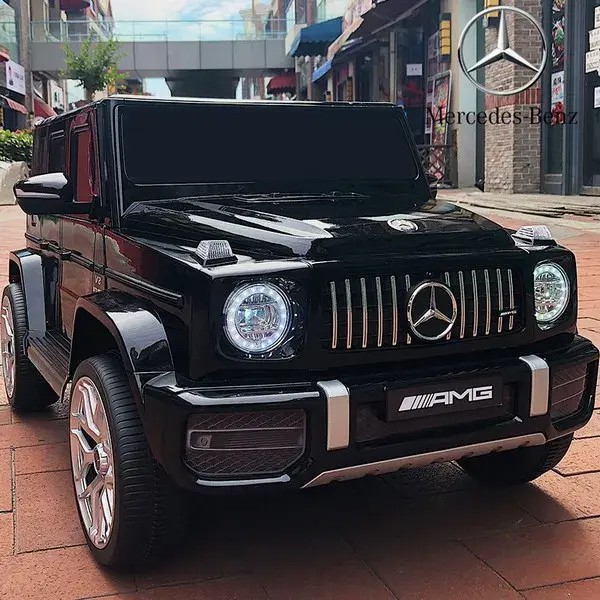 Акумулаторен джип Mercedes-AMG G63 12V, с меки гуми и кожена седалка