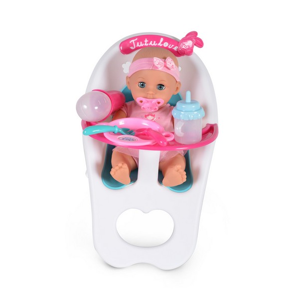 Продукт Moni - Пишкащо бебе със стол за хранене, 36cm - 0 - BG Hlapeta