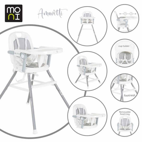 Продукт Moni Amaretti - Стол за хранене 3 в 1 - 0 - BG Hlapeta