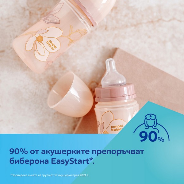 Продукт Canpol Easy Start GOLD - Шише антиколик с широко гърло 120 мл - 0 - BG Hlapeta