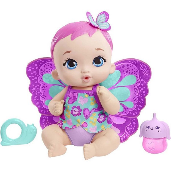 Продукт Mattel My Garden Baby Feet and Change Baby Butterfly Пеперуда - Кукла бебе с аксесоари, 30 см.  - 0 - BG Hlapeta