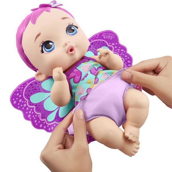 Продукт Mattel My Garden Baby Feet and Change Baby Butterfly Пеперуда - Кукла бебе с аксесоари, 30 см.  - 0 - BG Hlapeta