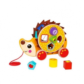 Tooky toy Hedgehog - Дървена играчка за дърпане