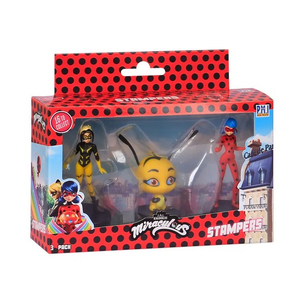 Продукт Miraculous P.M.I. Калинката и Котарака - 3 Фигури Печат, асортимент - 0 - BG Hlapeta