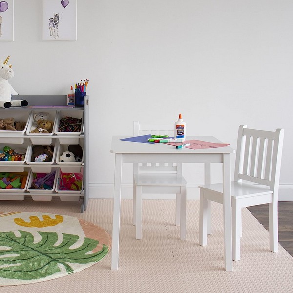 Продукт Ginger home - Детска Дървена Маса с 2 Столчета, Комплект за Учене, Рисуване, Игра, Хранене, за Детска Стая - 0 - BG Hlapeta