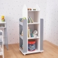 Продукт Ginger home - Детска Секция с Рафтове на 4 нива, Дървена, Въртяща се на 360 градуса, за Съхранение на Книги и Играчки - 2 - BG Hlapeta