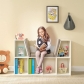 Продукт Ginger home - 3 в 1 Детска Етажерка, Библиотека и Пейка, 6 Отделения за Съхранение на Играчки и Книжки, Подарък за 3+ години - 6 - BG Hlapeta