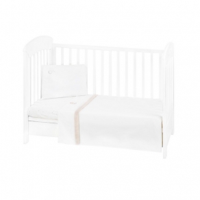  Kikkaboo - Бебешки спален комплект с бродерия 3 части EU Style 70/140